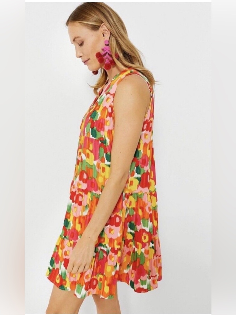 Perfect Tuckernuck x Pomander Place Magnolia Watercolor Sleeveless Kenzo Dress